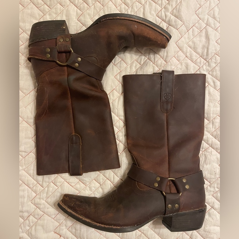 Leather Moto Boots
